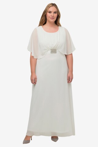 Ulla Popken Evening Dress in White: front