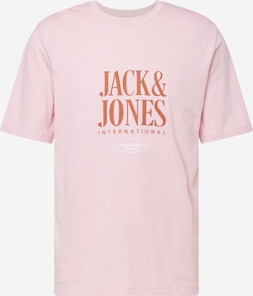 JACK & JONES T-Shirt 'LUCCA' in Pink: predná strana