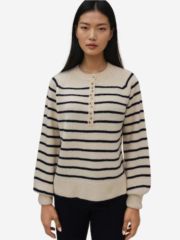 Pull-over Hiccup en beige : devant