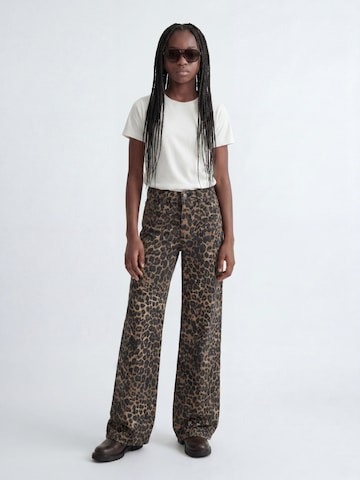 JJXX Szeroka nogawka Jeansy 'JXZoe Sarah' w kolorze brązowy