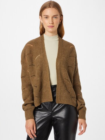 CINQUE Knit Cardigan 'CIFEE' in Brown: front