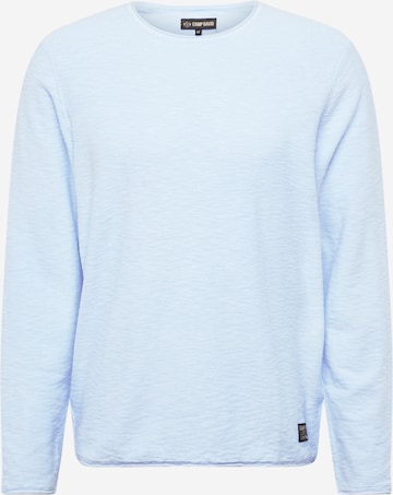 CAMP DAVID - Pullover em azul: frente