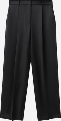 MANGO Wide leg Pleated Pants 'Gilda' in Black: front