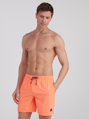 Shorts de bain 'Mike' Shiwi en orange : devant