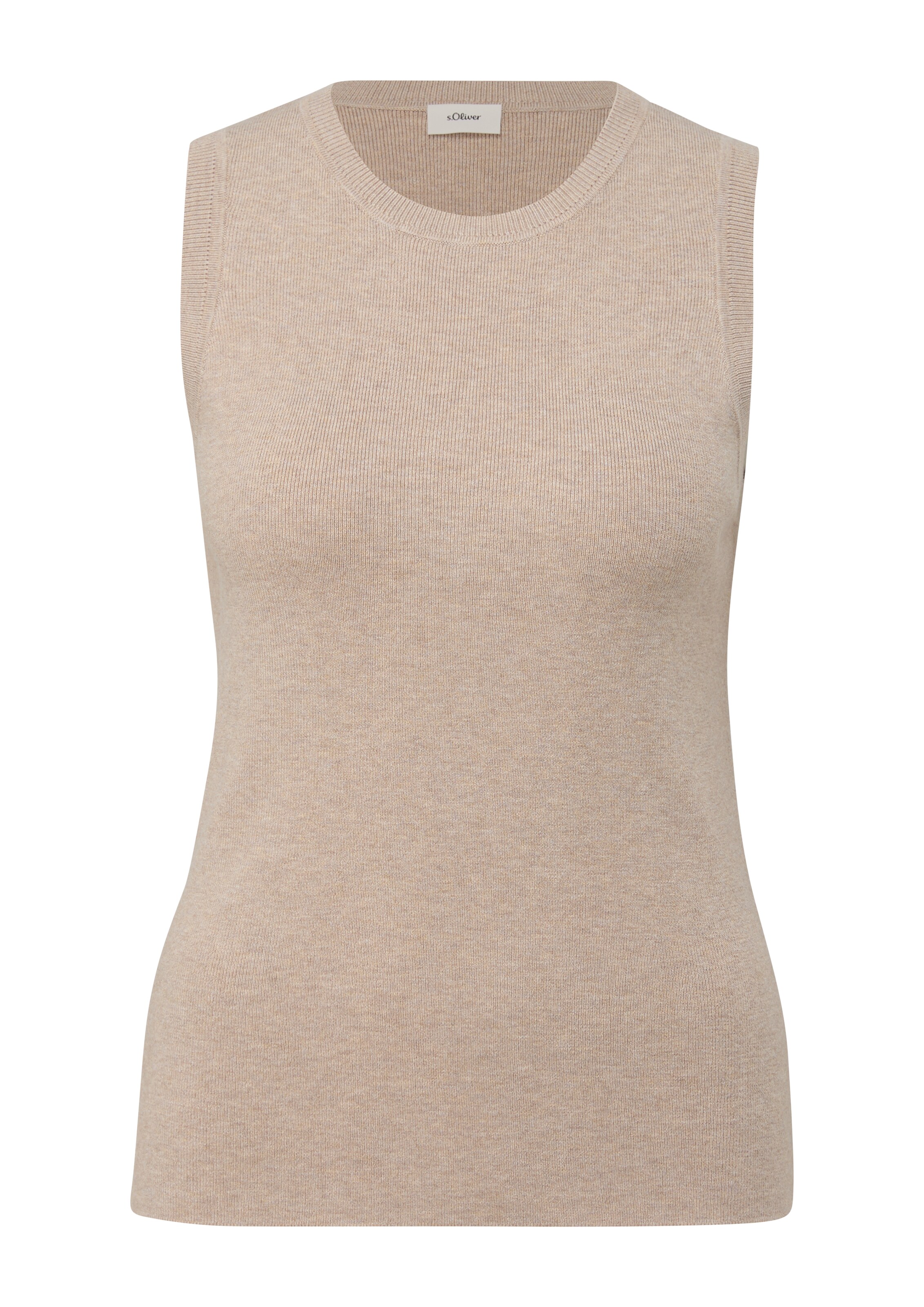 s.Oliver BLACK LABEL Top in Beige: voorkant