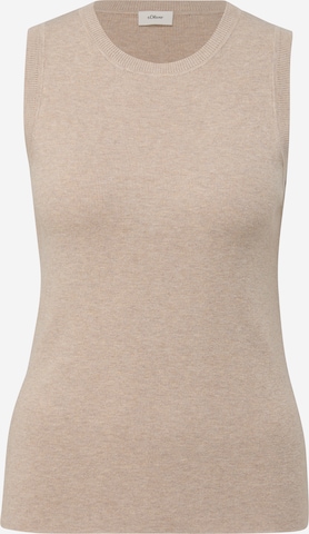 s.Oliver BLACK LABEL Top in Beige: voorkant