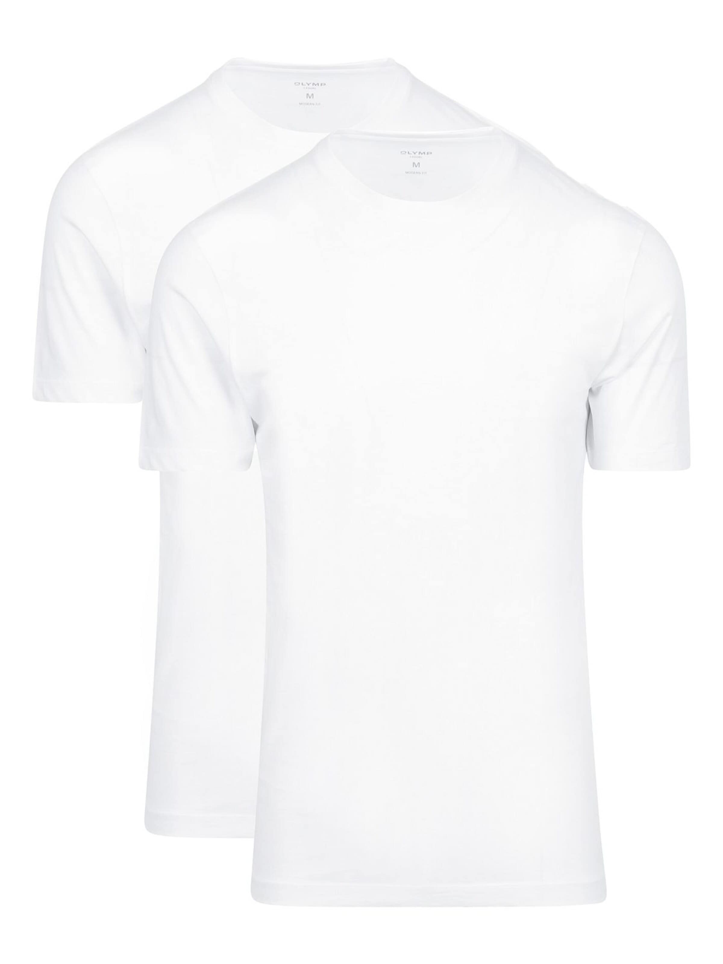 OLYMP Shirt in Wit: voorkant