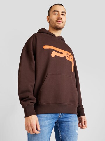 Pegador Sweatshirt in Braun: Vorderseite