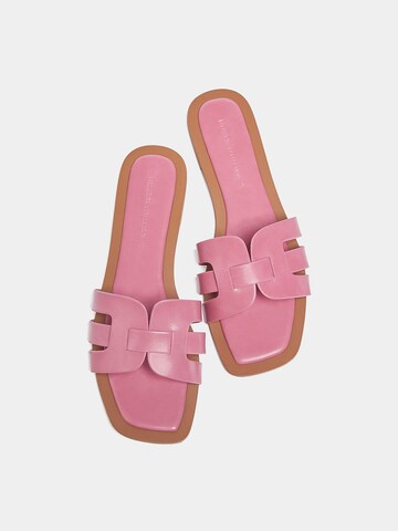 Pull&Bear Pantolette in Pink