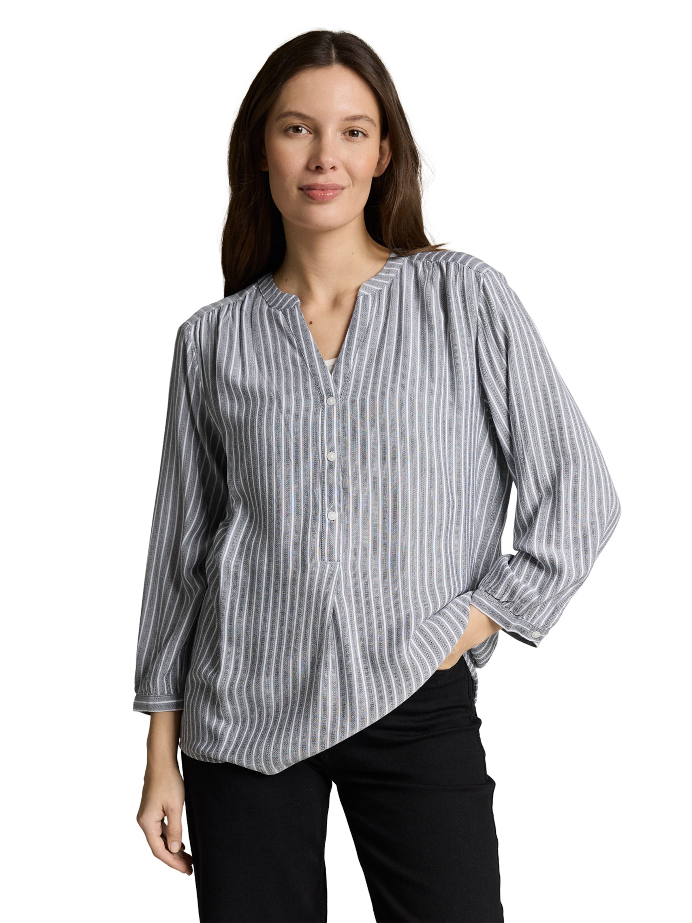 TOM TAILOR - Blusa en gris: frente