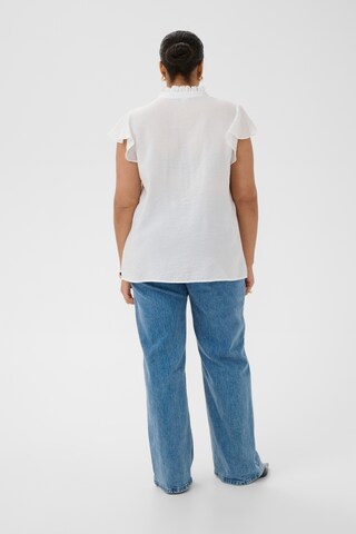 KAFFE CURVE Bluse 'KCronja' i hvid