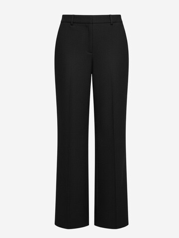 Il Lanificio Regular Trousers in Black: front