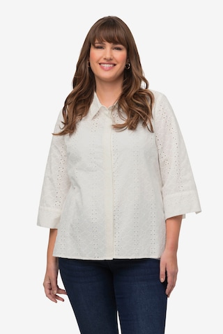 Ulla Popken Blouse in Wit: voorkant