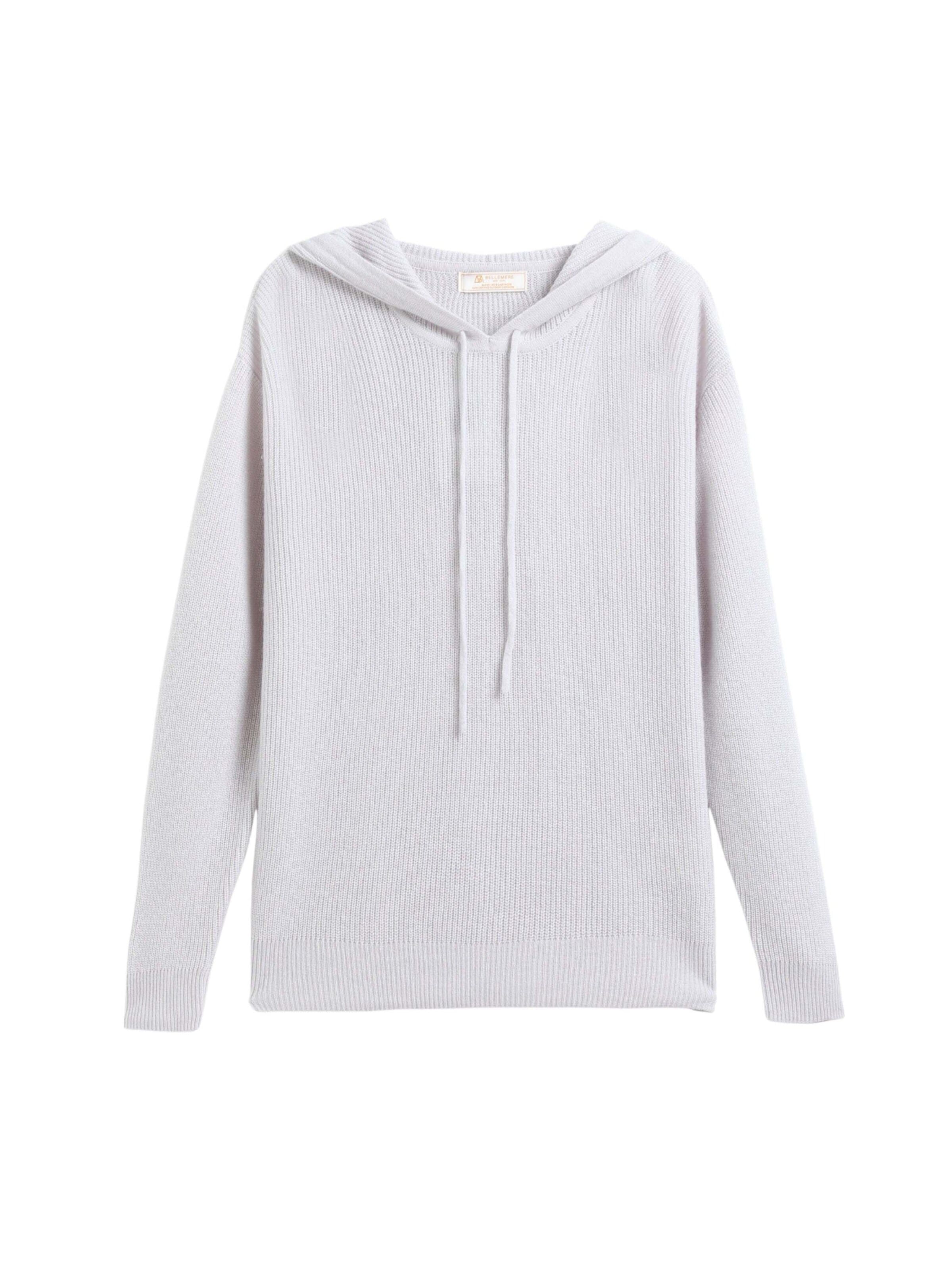 BELLEMERE NEW YORK Pullover 'Kaschmirpullover für jeden Tag'‌‌‌‌‌‌‌ in Weiß: Vorderseite