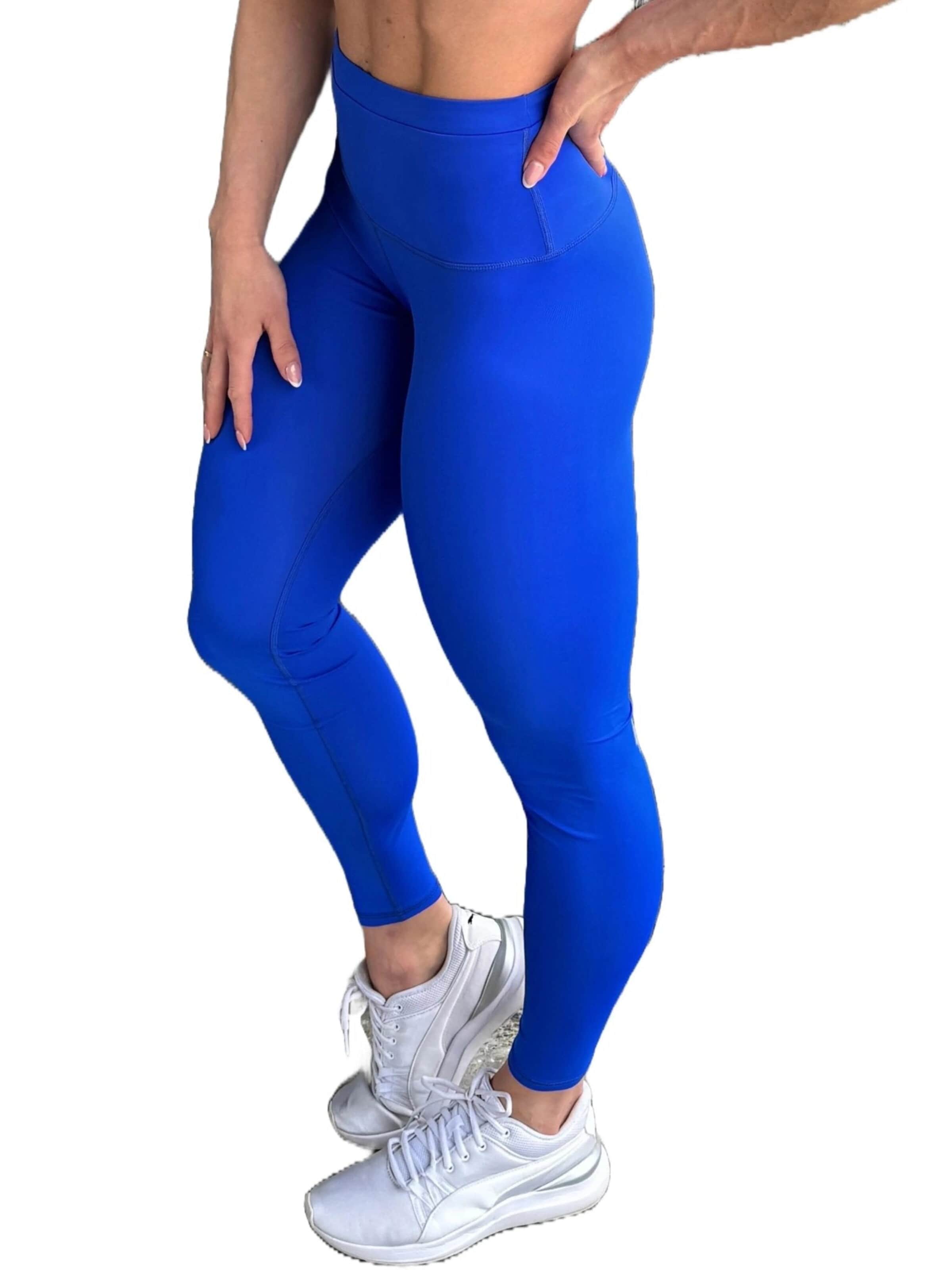 LUXFEEL - Skinny Leggings 'Leggings mit hoher Taille Myself' en azul