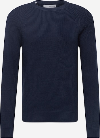 SELECTED HOMME Trui 'Irven' in Blauw: voorkant