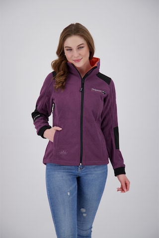 deproc Fleecejacke 'CANADA Women' in Lila: Vorderseite