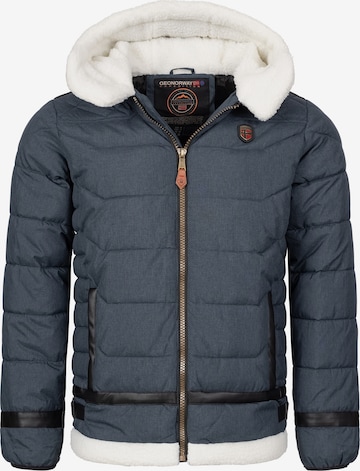 Geo Norway Winter Jacket in Blue: front