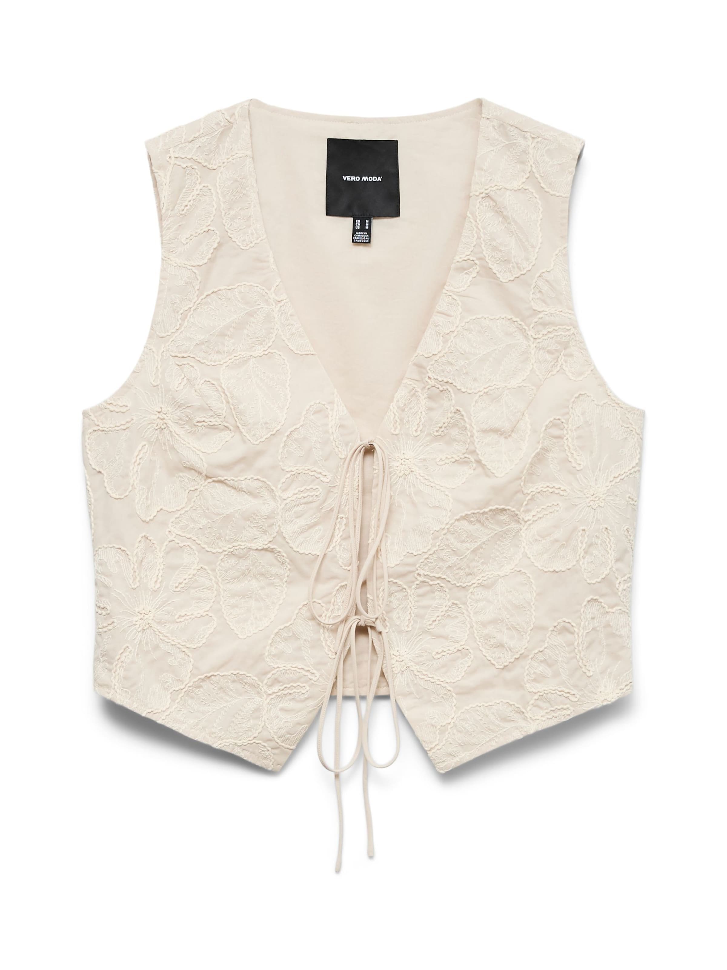 VERO MODA Bodywarmer in Beige: voorkant