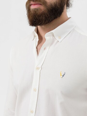 By Diess Collection Regular fit Button Up Shirt in White