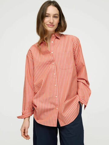 Maglietta ' gaia ' di moshi moshi mind in arancione: frontale