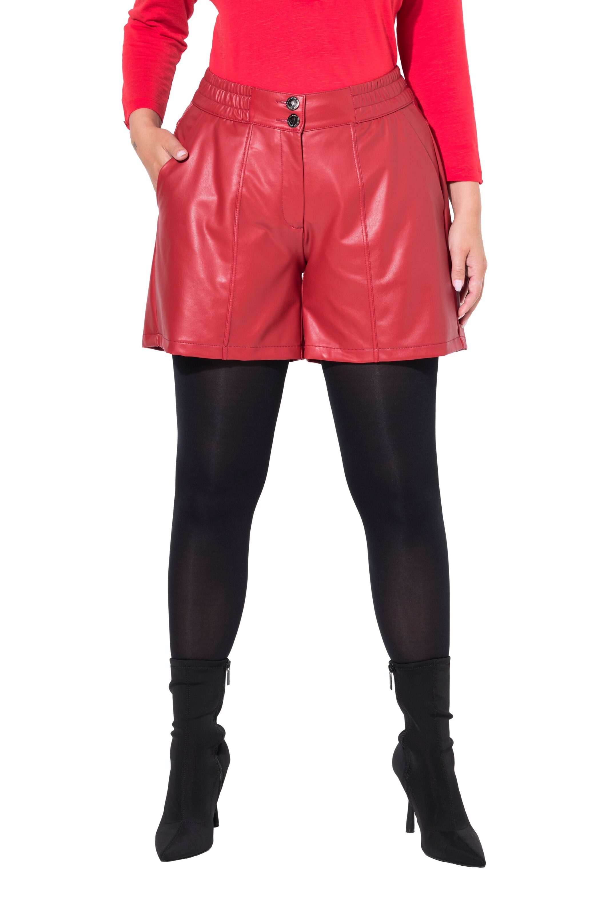 MIAMODA Loosefit Broek in Rood: voorkant