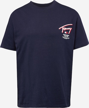 T-Shirt Tommy Jeans en bleu : devant