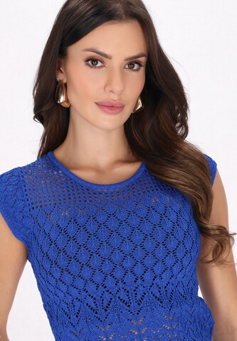 faina Top in Blau