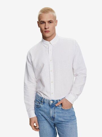 ESPRIT Regular fit Overhemd in Wit: voorkant