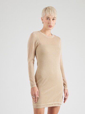 Abito in maglia di Abercrombie & Fitch in beige: frontale
