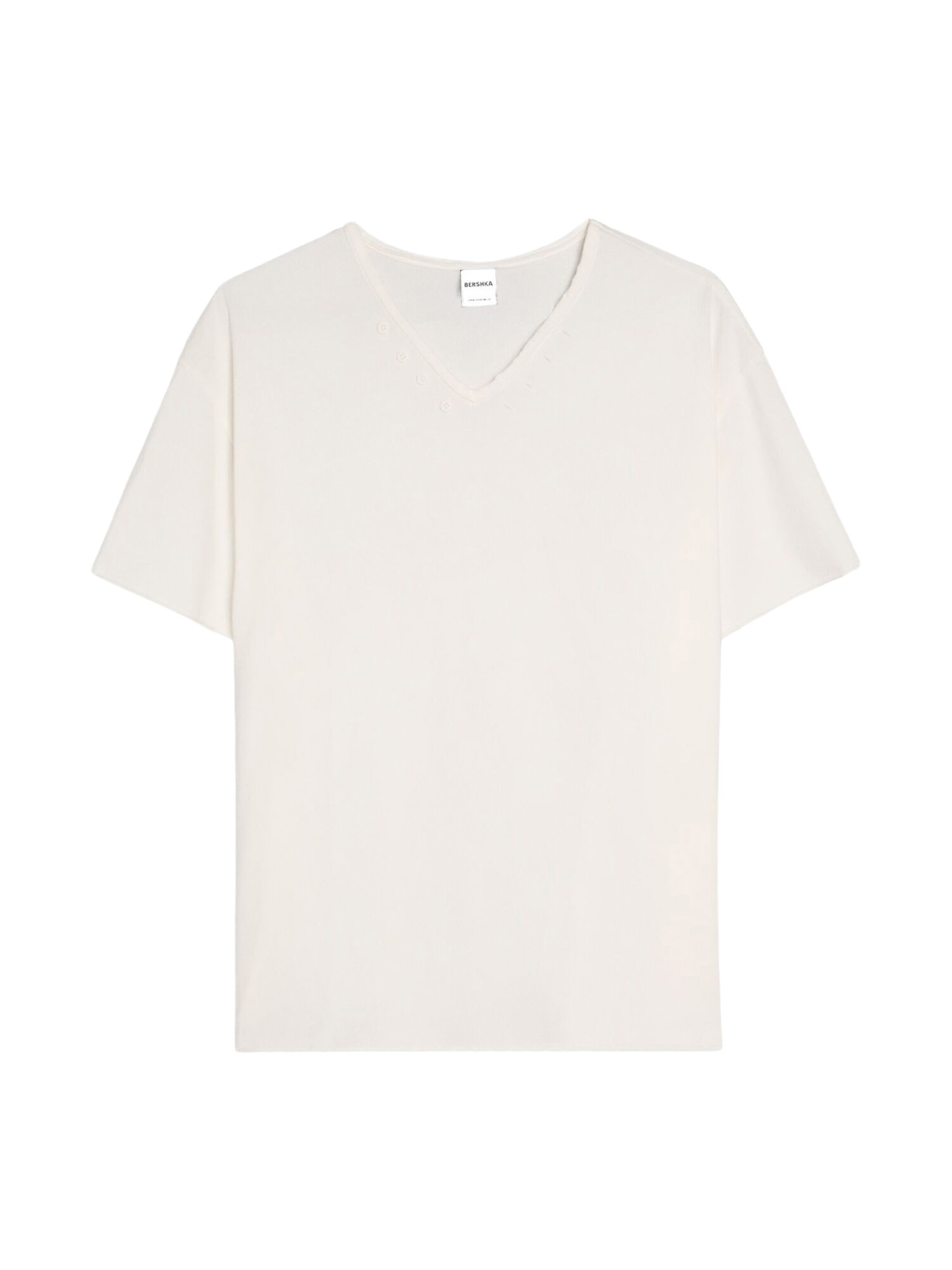 Bershka T-Shirt in Weiß: Vorderseite