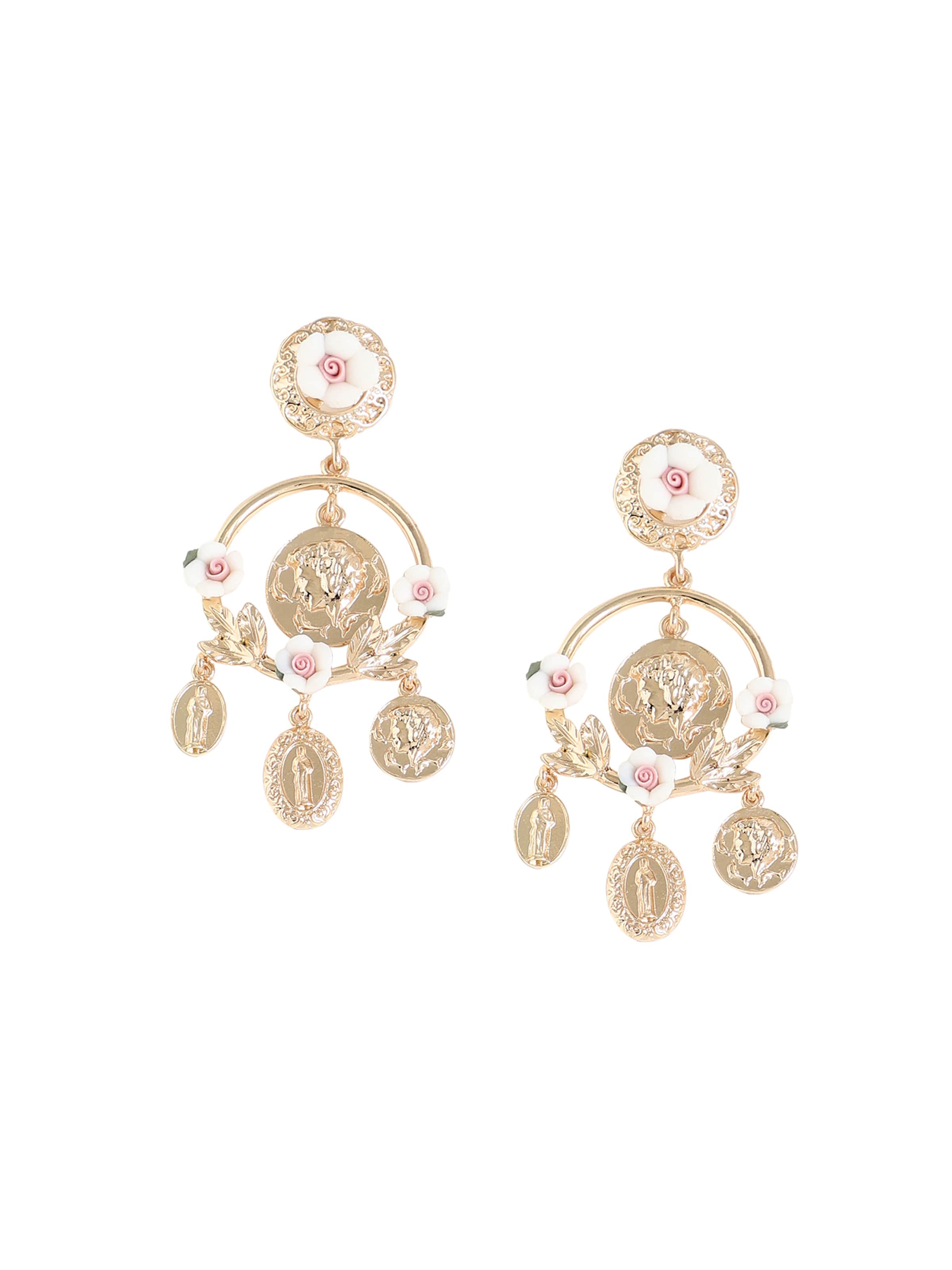 SOHI Серьги в Золотой: спереди