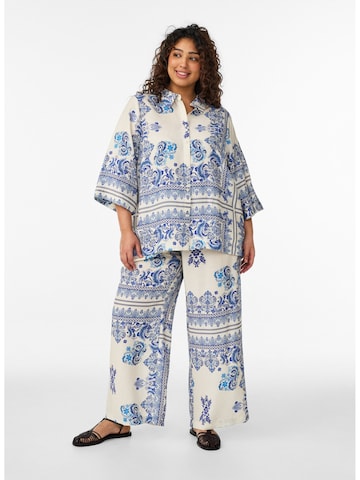 Zizzi Voľný strih Nohavice 'Mestea' - Modrá