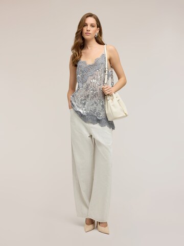Wide Leg Pantalon MOTIVI en blanc