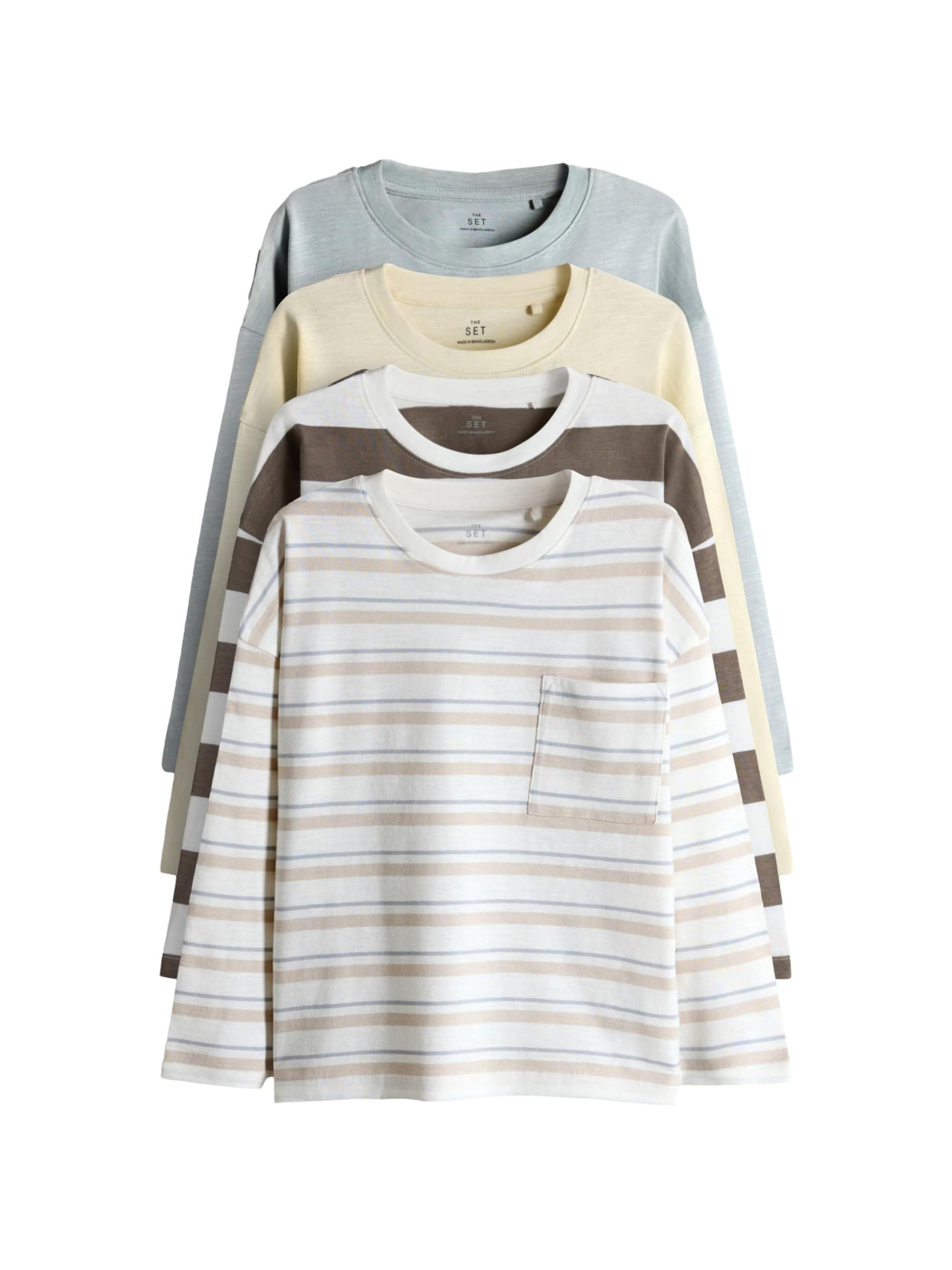 The Set Koszulka w kolorze nakrapiany brązowy / nakrapiany żółty / nakrapiany szary / nakrapiany białym, Podgląd produktu