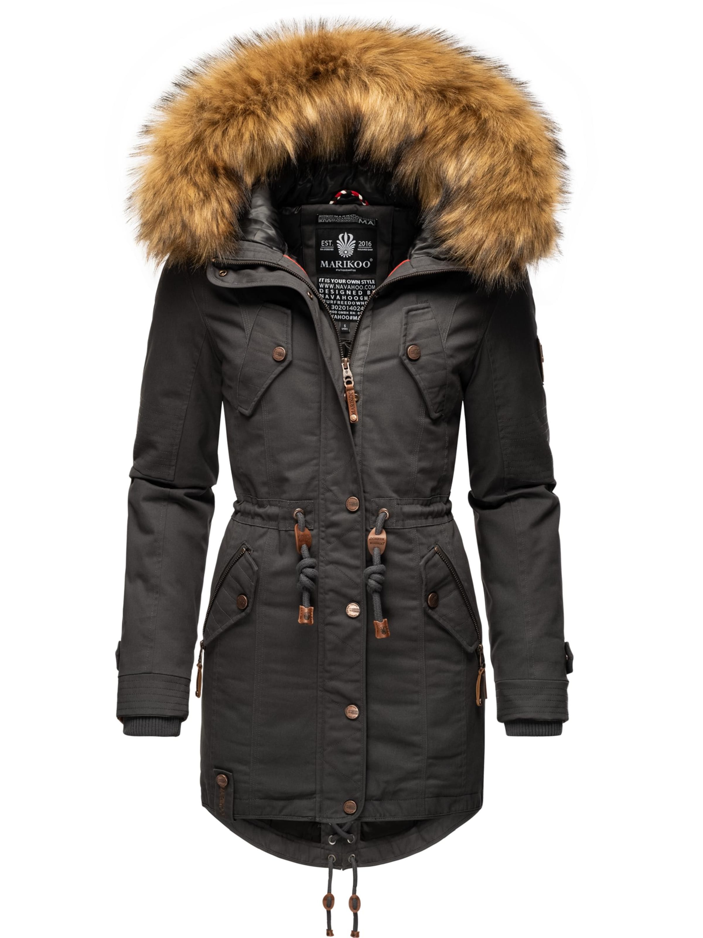 MARIKOO Winter parka 'La Viva Prc' in Grey: front