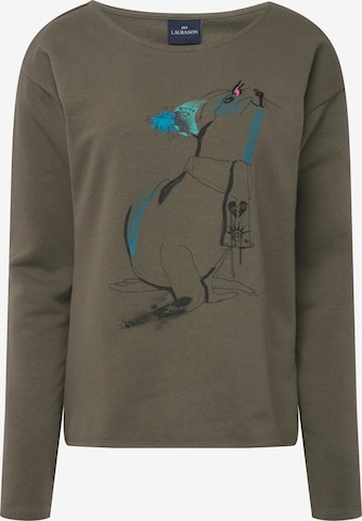 Sweat-shirt LAURASØN en vert : devant