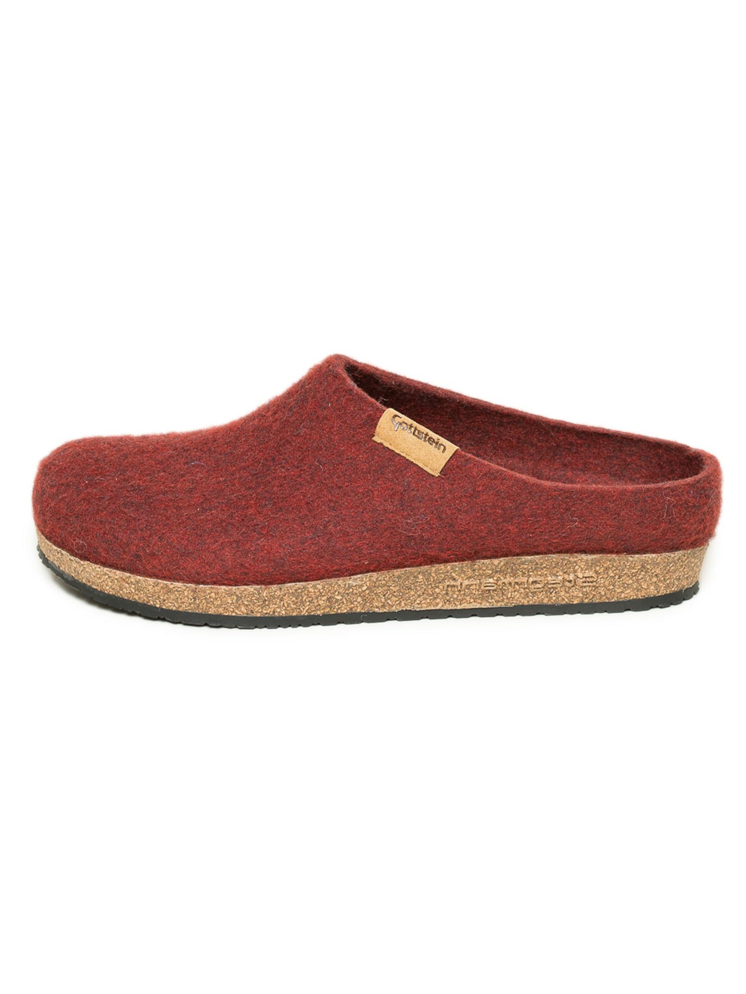 Stegmann Clogs 'RE Filz' in Red: front