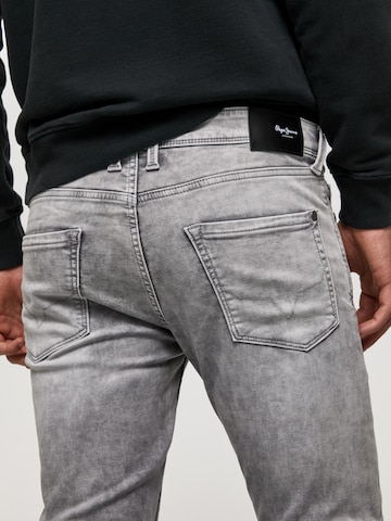 Slimfit Jeans 'Finsbury' de la Pepe Jeans pe gri