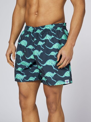CHIEMSEE Board Shorts ' im angesagten Alloverprint ' in Blue