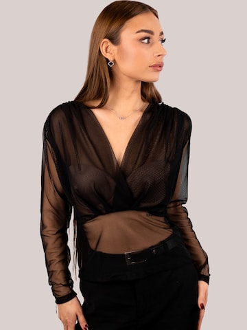 INNA.Trachten Traditional Blouse 'Tendresse' in Black: front