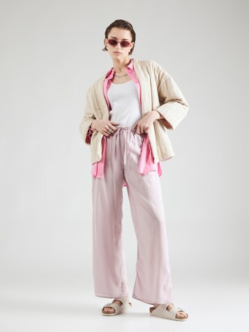 ABOUT YOU Regular Trousers 'Hege' in Pink