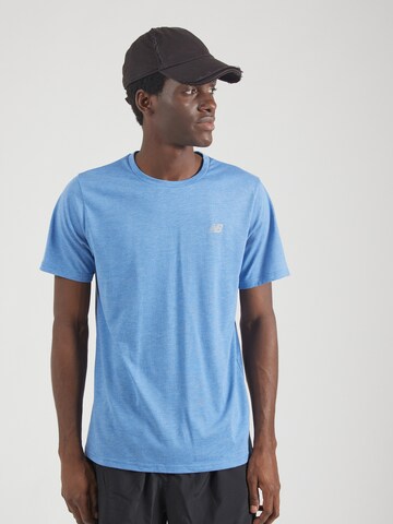 Maglia funzionale 'Essentials' di new balance in blu: frontale