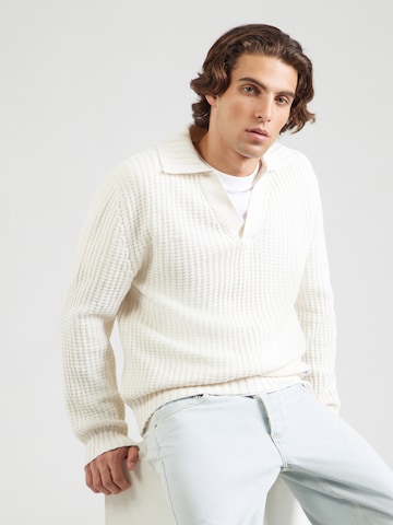 HUGO - Jersey 'Spiro' en blanco: frente