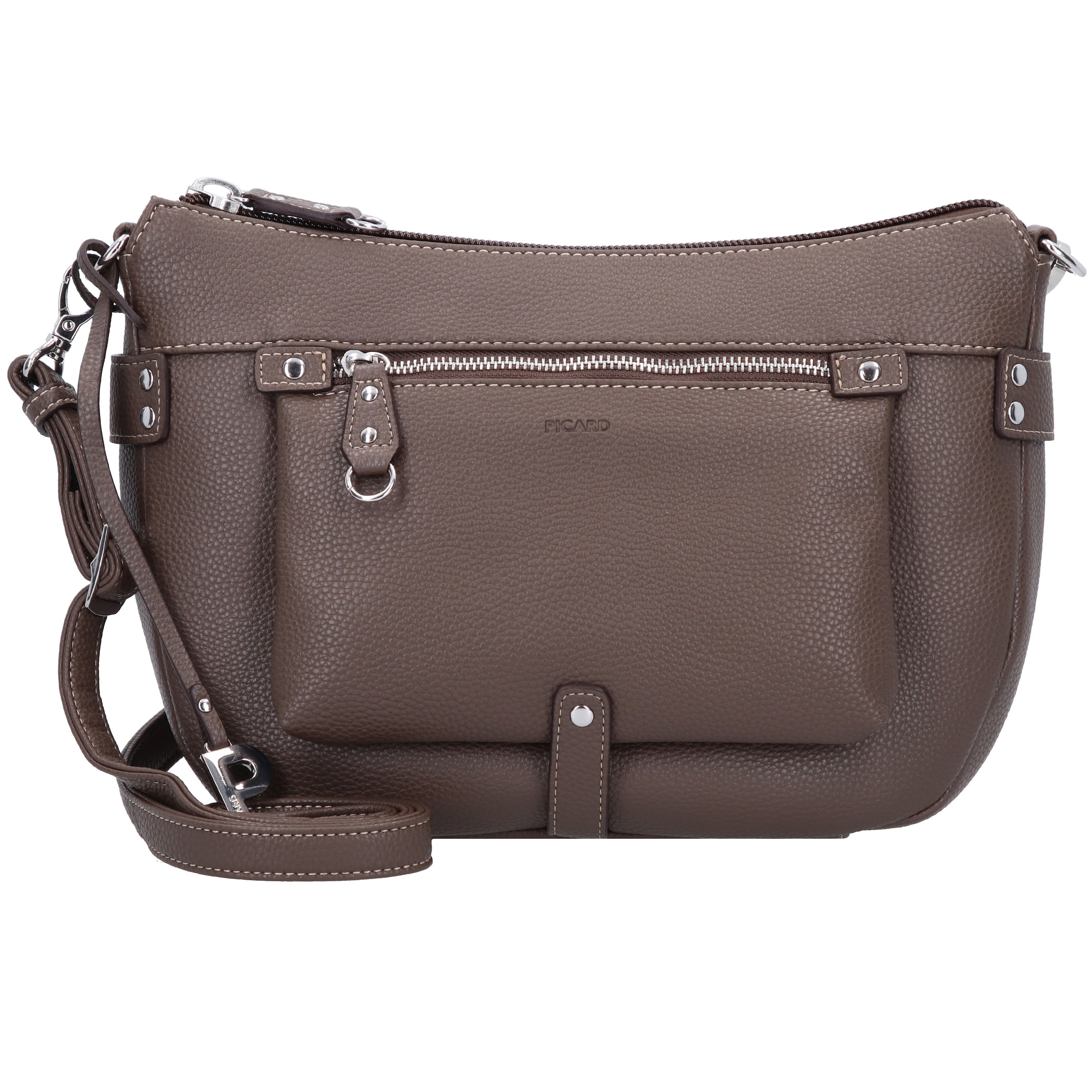 Picard Umhängetasche 'Loire' in Braun: Vorderseite