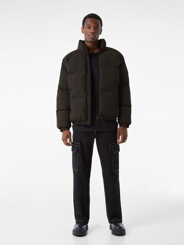 Bershka Winter Jacket in Black