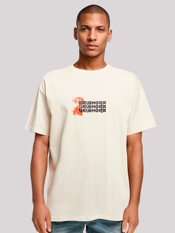 T-Shirt 'Geishora Japan Streetstyle' F4NT4STIC en beige : devant