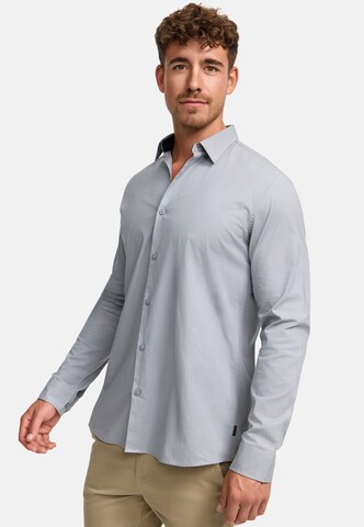 INDICODE JEANS Regular fit Overhemd 'Kamby' in Grijs