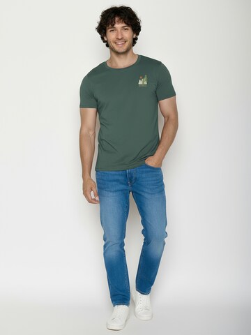 GREENBOMB Shirt ' Guide  Wild Pines ' in Green