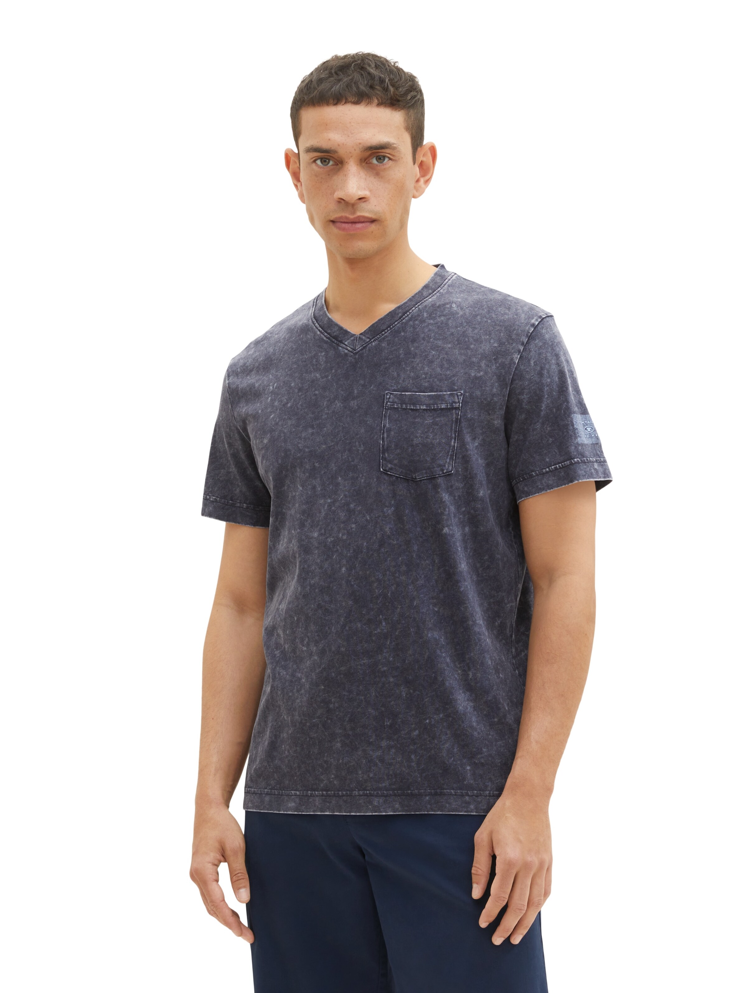T-Shirt TOM TAILOR en bleu : devant